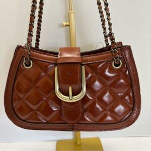 Lena by Patricia Nash – Quilted Tan Napa Leather Crossbody with Timeless Style